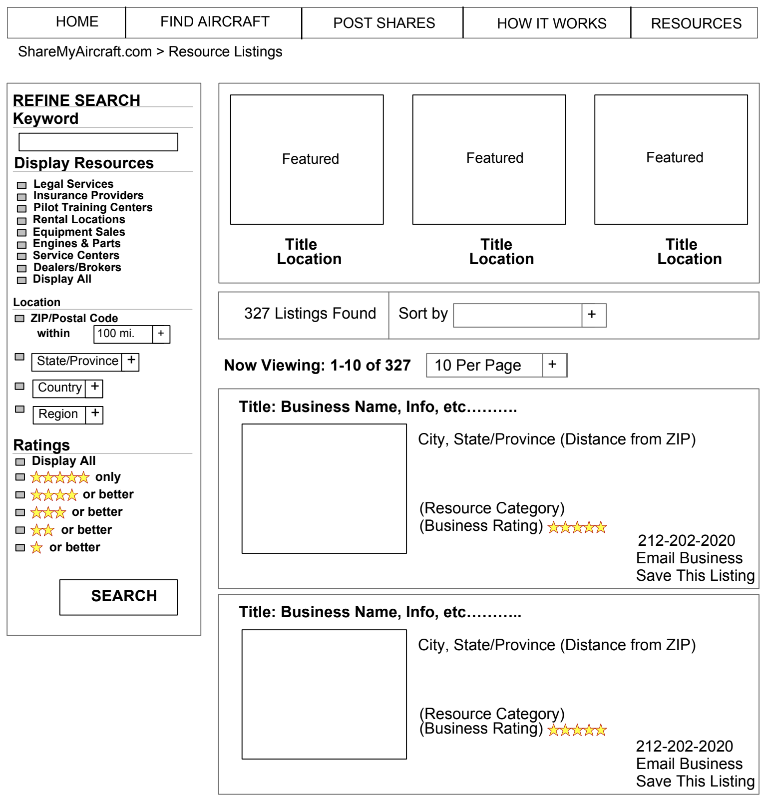 Low fidelity wireframe knockmedia