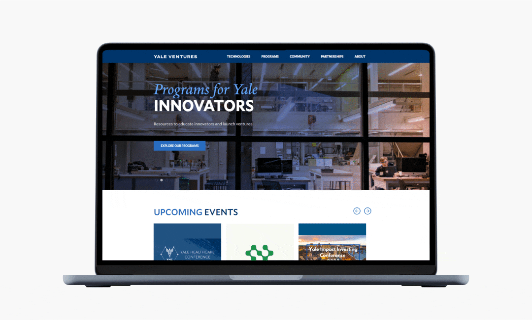 Yale Venture's Innovators screen preview